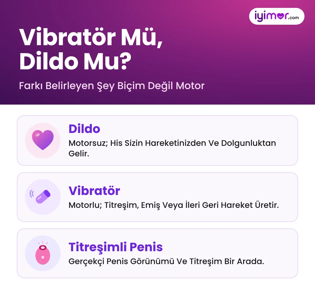 Vibratör Mü Dildo Mu: Motorsuz Dildo, Motorlu Vibratör Ve Titreşimli Gerçekçi Penis Farkı