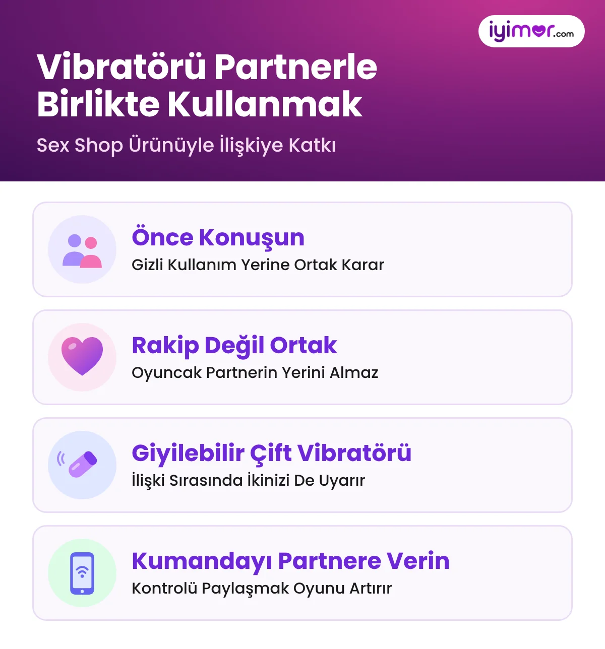 Vibratörü Partnerle Birlikte Kullanmak: Önce Konuşmak, Oyuncağı Ortak Araç Görmek, Giyilebilir Çift Vibratörü Ve Kumandayı Paylaşmak